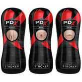 PDX ELITE - SET DE CORREDORES DE 12 UNIDADES: 6X VAGINA, 3X ANO, 3X BOCA